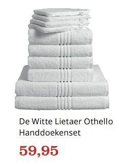 Aanbiedingen De witte lietaer othello handdoekenset - De Witte Lietaer - Geldig van 15/02/2016 tot 06/03/2016 bij Bol