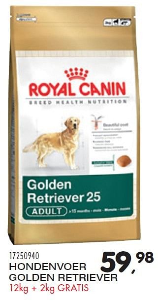 Aanbiedingen Hondenvoer golden retriever - Royal Canin - Geldig van 23/02/2016 tot 15/03/2016 bij Supra Bazar