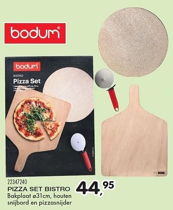 Aanbiedingen Pizza set bistro - Bodum - Geldig van 23/02/2016 tot 15/03/2016 bij Supra Bazar