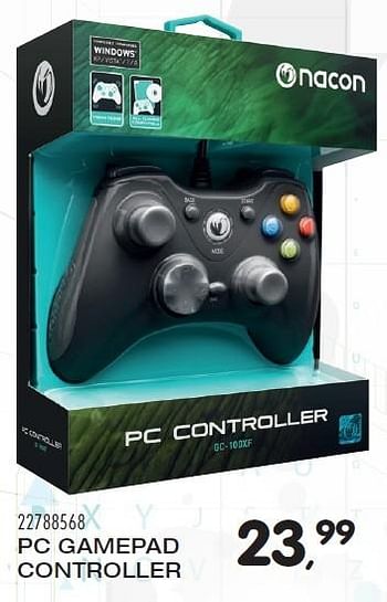 Aanbiedingen Pc gamepad controller - Nacon - Geldig van 23/02/2016 tot 15/03/2016 bij Supra Bazar