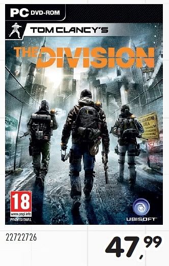 Aanbiedingen The division - Ubisoft - Geldig van 23/02/2016 tot 15/03/2016 bij Supra Bazar