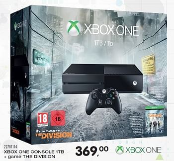 Aanbiedingen Xbox one console 1tb + game the division - Microsoft - Geldig van 23/02/2016 tot 15/03/2016 bij Supra Bazar