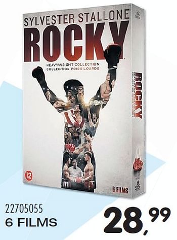 Aanbiedingen 6 films sylvester stallone rock - Huismerk - Supra Bazar - Geldig van 23/02/2016 tot 15/03/2016 bij Supra Bazar