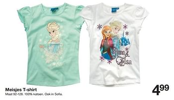 Aanbiedingen Meisjes t-shirt - Huismerk - Zeeman  - Geldig van 20/02/2016 tot 26/02/2016 bij Zeeman
