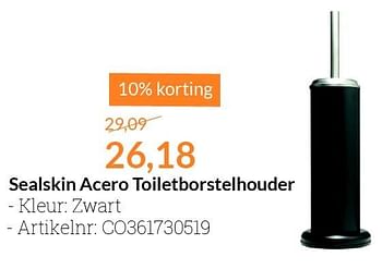Aanbiedingen Sealskin acero toiletborstelhouder - Sealskin - Geldig van 01/03/2016 tot 31/03/2016 bij Sanitairwinkel