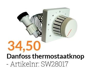 Aanbiedingen Danfoss thermostaatknop - Danfoss - Geldig van 01/03/2016 tot 31/03/2016 bij Sanitairwinkel