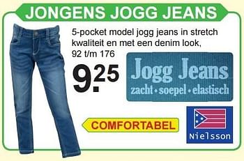 Aanbiedingen Jongens jogg jeans - Nielsson - Geldig van 29/02/2016 tot 20/03/2016 bij Van Cranenbroek