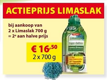 Aanbiedingen Limaslak 700 g - BSI - Geldig van 07/03/2016 tot 31/10/2016 bij Multi Bazar