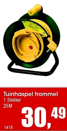 Aanbiedingen Tuinhaspel trommel - Huismerk - Multi Bazar - Geldig van 26/02/2016 tot 31/03/2016 bij Multi Bazar