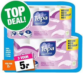 Aanbiedingen Topa toiletpapier - TOPA  - Geldig van 29/02/2016 tot 13/03/2016 bij Big Bazar
