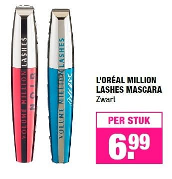 Aanbiedingen L`oréal million lashes mascara - L'Oreal Paris - Geldig van 29/02/2016 tot 13/03/2016 bij Big Bazar