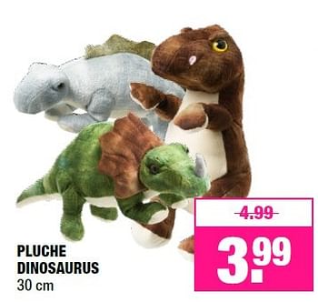 Aanbiedingen Pluche dinosaurus - Huismerk - Big Bazar - Geldig van 29/02/2016 tot 13/03/2016 bij Big Bazar