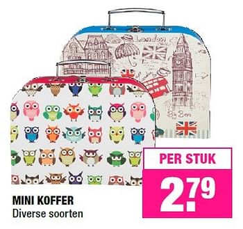 Aanbiedingen Mini koffer - Huismerk - Big Bazar - Geldig van 29/02/2016 tot 13/03/2016 bij Big Bazar