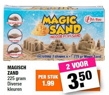 Aanbiedingen Magisch zand - Toi Toys - Geldig van 29/02/2016 tot 13/03/2016 bij Big Bazar