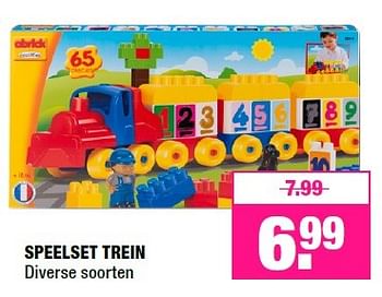 Aanbiedingen Speelset trein - Abrick - Geldig van 29/02/2016 tot 13/03/2016 bij Big Bazar