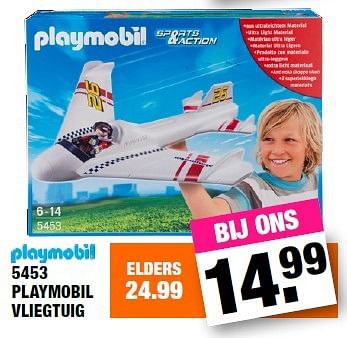 Aanbiedingen 5453 playmobil vliegtuig - Playmobil - Geldig van 29/02/2016 tot 13/03/2016 bij Big Bazar