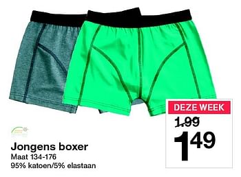 Aanbiedingen Jongens boxer - Huismerk - Zeeman  - Geldig van 12/03/2016 tot 19/03/2016 bij Zeeman
