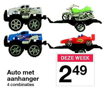 Aanbiedingen Auto met aanhanger - Huismerk - Zeeman  - Geldig van 12/03/2016 tot 19/03/2016 bij Zeeman