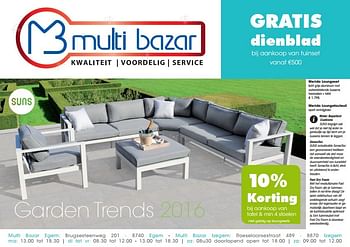 Aanbiedingen Merida loungeset - Huismerk - Multi Bazar - Geldig van 09/03/2016 tot 30/06/2016 bij Multi Bazar