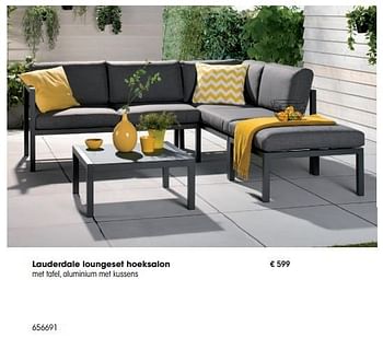 Aanbiedingen Lauderdale loungeset hoeksalon - Garden Impressions - Geldig van 09/03/2016 tot 30/06/2016 bij Multi Bazar