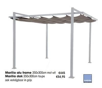 Aanbiedingen Marilia alu frame - Garden Impressions - Geldig van 09/03/2016 tot 30/06/2016 bij Multi Bazar