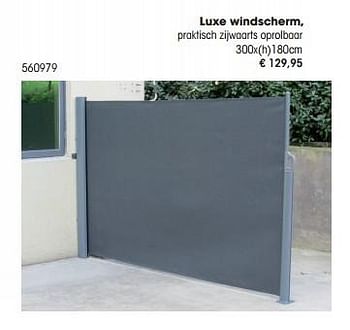 Aanbiedingen Luxe windscherm - Huismerk - Multi Bazar - Geldig van 09/03/2016 tot 30/06/2016 bij Multi Bazar