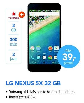 Aanbiedingen Lg nexus 5x 32 gb - LG - Geldig van 29/02/2016 tot 31/03/2016 bij Coolblue