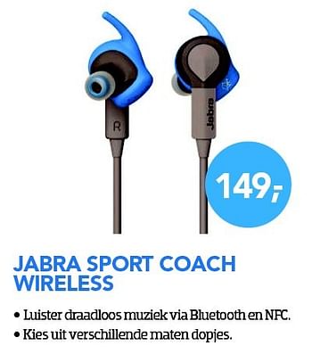 Aanbiedingen Jabra sport coach wireless - Jabra - Geldig van 29/02/2016 tot 31/03/2016 bij Coolblue