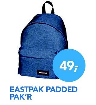 Aanbiedingen Eastpak padded pak`r - Eastpak - Geldig van 29/02/2016 tot 31/03/2016 bij Coolblue