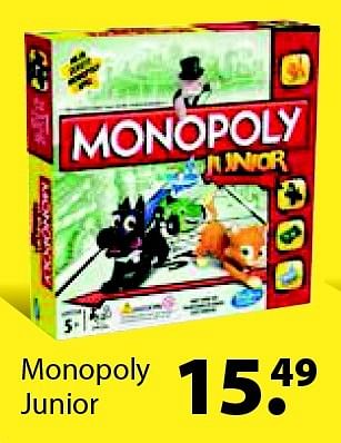 Aanbiedingen Monopoly junior - Hasbro - Geldig van 14/03/2016 tot 03/04/2016 bij Multi Bazar