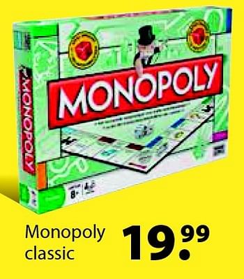 Aanbiedingen Monopoly classic - Hasbro - Geldig van 14/03/2016 tot 03/04/2016 bij Multi Bazar