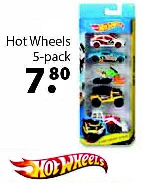 Aanbiedingen Hot wheels 5-pack - Hot Wheels - Geldig van 14/03/2016 tot 03/04/2016 bij Multi Bazar