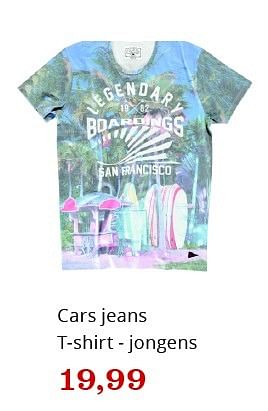 Aanbiedingen Cars jeans t-shirt - jongens - Cars Jeans - Geldig van 07/03/2016 tot 28/03/2016 bij Bol