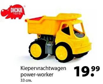 Aanbiedingen Kiepervrachtwagen power-worker - Dickie - Geldig van 14/03/2016 tot 03/04/2016 bij Multi Bazar