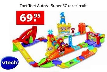 Aanbiedingen Toet toet auto`s - super rc racecircuit - Vtech - Geldig van 14/03/2016 tot 03/04/2016 bij Multi Bazar