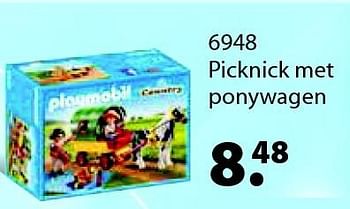 Aanbiedingen Picknick met ponywagen - Playmobil - Geldig van 14/03/2016 tot 03/04/2016 bij Multi Bazar