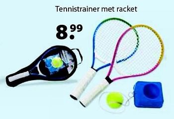 Aanbiedingen Tennistrainer met racket - Huismerk - Multi Bazar - Geldig van 14/03/2016 tot 03/04/2016 bij Multi Bazar