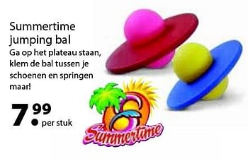 Aanbiedingen Summertime jumping bal - Huismerk - Multi Bazar - Geldig van 14/03/2016 tot 03/04/2016 bij Multi Bazar
