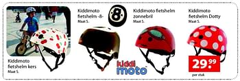 Aanbiedingen Kiddimoto fietshelm dotty - Kiddi Moto - Geldig van 14/03/2016 tot 03/04/2016 bij Multi Bazar