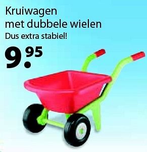 Aanbiedingen Kruiwagen met dubbele wielen - Ecoiffier - Geldig van 14/03/2016 tot 03/04/2016 bij Multi Bazar