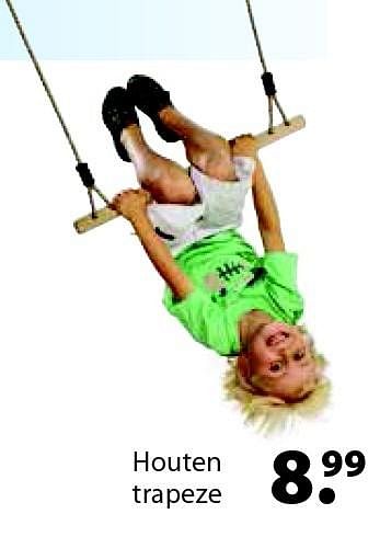 Aanbiedingen Houten trapeze - Huismerk - Multi Bazar - Geldig van 14/03/2016 tot 03/04/2016 bij Multi Bazar