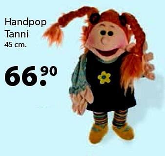 Aanbiedingen Handpop tanni - Living Puppets - Geldig van 14/03/2016 tot 03/04/2016 bij Multi Bazar