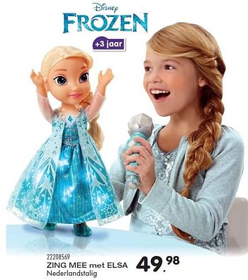 Aanbiedingen Zing mee met elsa - Disney  Frozen - Geldig van 15/03/2016 tot 19/04/2016 bij Supra Bazar