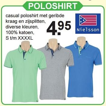 Aanbiedingen Poloshirt - Nielsson - Geldig van 14/03/2016 tot 03/04/2016 bij Van Cranenbroek