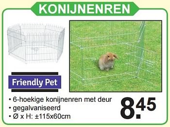 Aanbiedingen Konijnenren - Friendly pet - Geldig van 14/03/2016 tot 03/04/2016 bij Van Cranenbroek