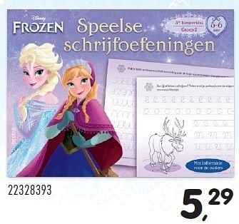 Aanbiedingen Disney frozen speelse schrijfoefeningen - Disney  Frozen - Geldig van 15/03/2016 tot 19/04/2016 bij Supra Bazar