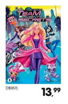 Aanbiedingen Barbie team agents secrets - Huismerk - Supra Bazar - Geldig van 15/03/2016 tot 19/04/2016 bij Supra Bazar