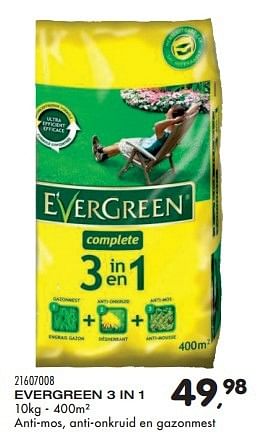 Aanbiedingen Evergreen 3 in 1 - Evergreen - Geldig van 15/03/2016 tot 19/04/2016 bij Supra Bazar