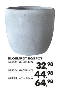 Aanbiedingen Bloempot eggpot - Huismerk - Supra Bazar - Geldig van 15/03/2016 tot 19/04/2016 bij Supra Bazar