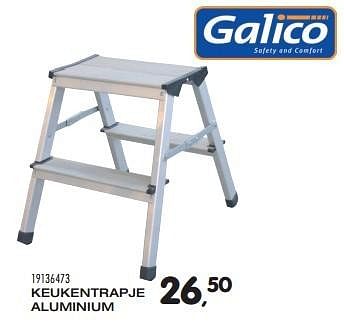 Aanbiedingen Keukentrapje aluminium - Galico - Geldig van 15/03/2016 tot 19/04/2016 bij Supra Bazar